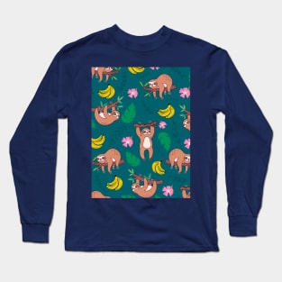 Lazy sloth Long Sleeve T-Shirt